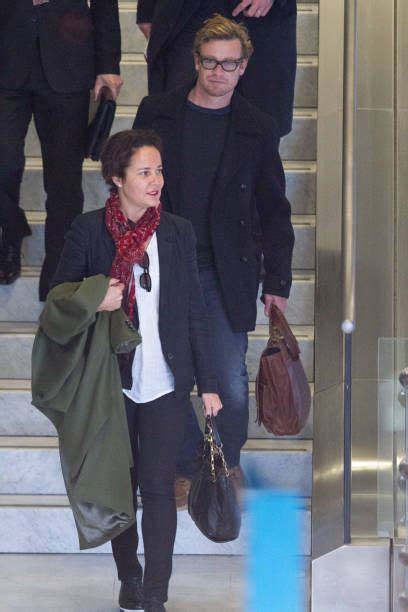 Actor Simon Baker And Wife And Actress Rebecca Rigg Are Seen At