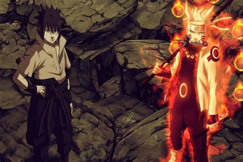 Naruto Wallpaper Hd 1366x768 ·① Naruto Vs Sasuke Anime Naruto Guerra