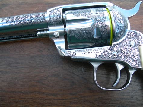 Ruger New Vaquero Gouse Freelance Firearms Engraving Gun Engraver Pistol Shotgun Rifle