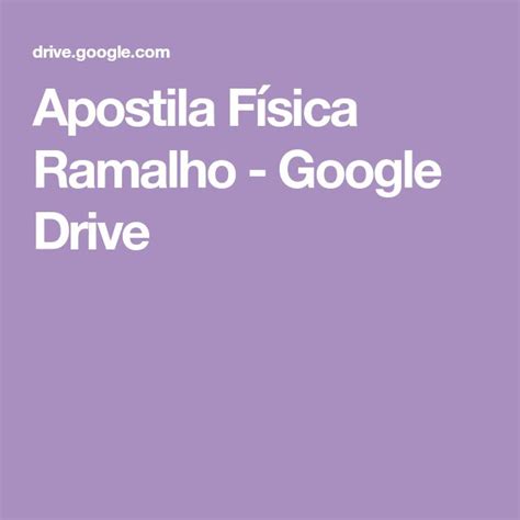 Tweetnij 0 1 kup teraz projekt cena: Apostila Física Ramalho - Google Drive em 2021 | Enem ...