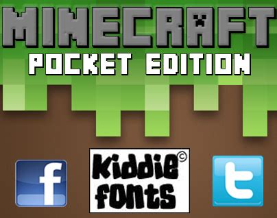 October 21, 2014 old version 1 old version 2 Minecraft PE | dafont.com