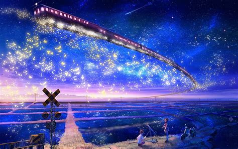 2880x1800 Anime Landscape Maiden Fantasy Sky Hd Wallpaper Pxfuel
