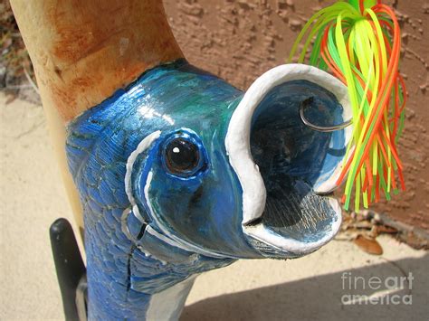 Larry The Largemouth Bass Sculpture By Joe Chandler Fine Art America