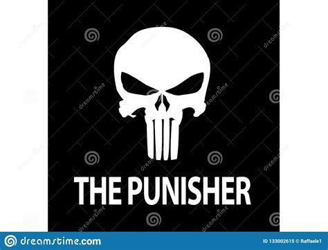 The Punisher Logo Superhero Best Quality Illustration Of Famous The