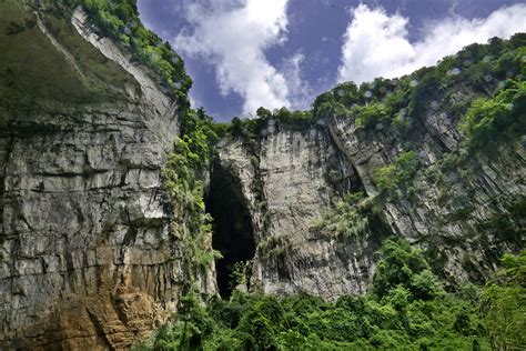 Explore The Waterfall Hidden In The Karst Sinkhole In Sw China Cgtn