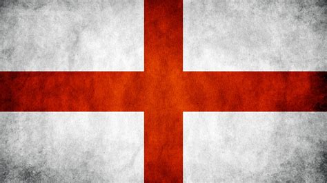 Grunge St George Cross Flag England Hd Wallpaper
