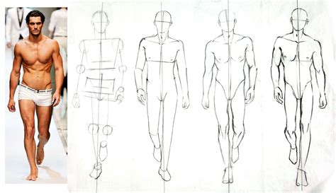 Male Fashion Figures Steps 1 And 2 Of 4 Figuring Out The Pose