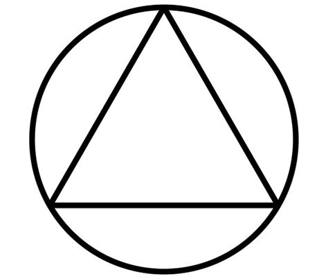 But you can also combine them by yourself. "White Triangle Inside Circle, Geometry Symbol" Posters by ...