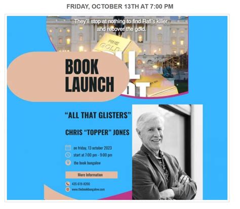 Whats A Book Launch Party Topper Jones