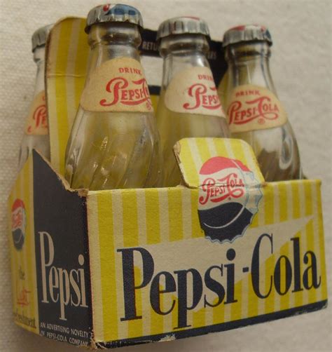 Pepsi Cola Vintage 1960s 6 Pack Replica Glass Bottles Flickr