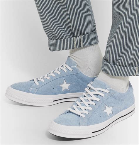 Converse One Star Ox Suede Sneakers Men Light Blue Converse