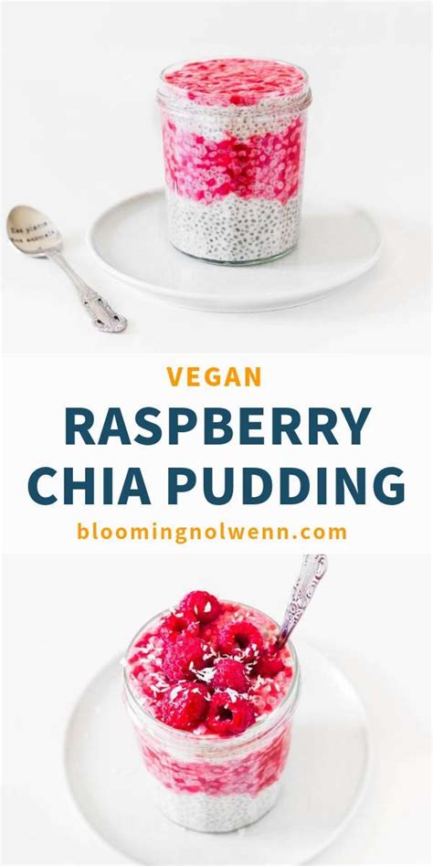 Raspberry Chia Pudding Vegan Recipe Chia Pudding