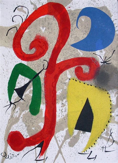 Joan Miró Garden Under The Moonlight Original Lithograph 1973 At