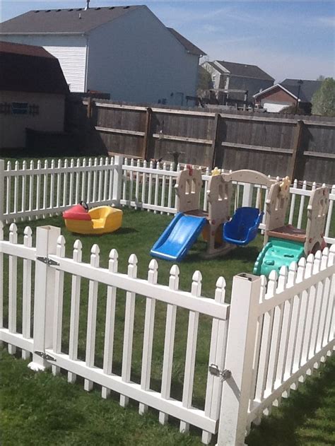 Outdoor Play Yard For Toddlers Playyard Idea Toddler Play Yard