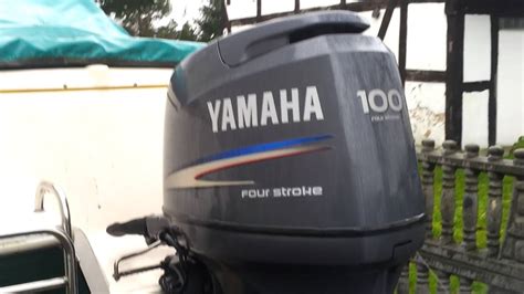 Yamaha F100 Hp Outboard Motor 2004r Four Stroke 4 Suw Youtube