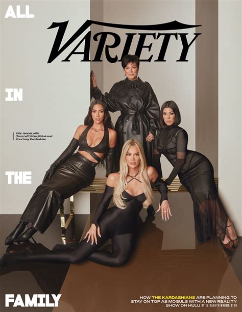 Kardashians Cover ‘variety In Edgy Outfits Talk Mogul Status And More