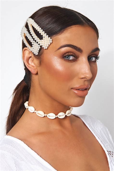 rectangle pearl hair clip the fashion bible