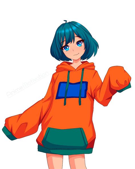 Hikari Yorokobi Wearing Orange Hoodie Hoodie Drawing Reference Guy