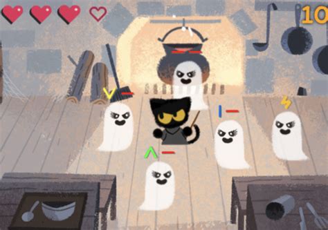 It will open up to a popular google doodle games search it's a really fun game featuring cute cats, dogs, owls and more characters. Be a wizard cat, score at a game of chance and other ...