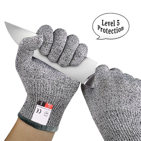 1 Pair Anti Cut Gloves Working Safety Glove Man Cut Proof Kitchen