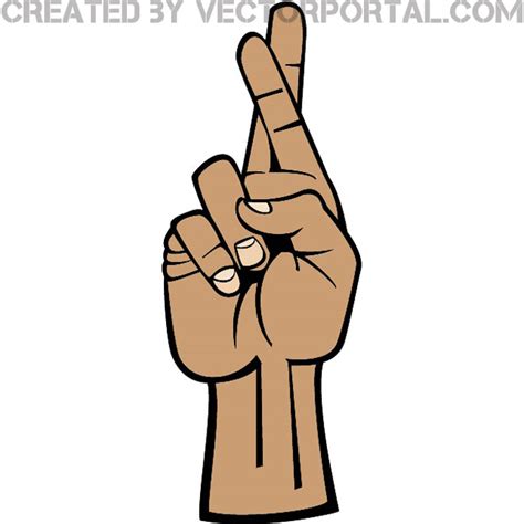 160 Fingers Crossed Good Luck Illustrations Royalty Free Vector