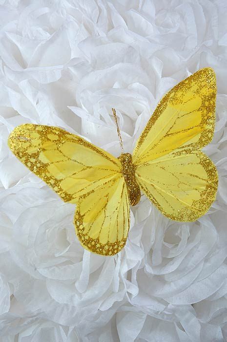 5 Gold Butterfly Pkg12 Artificial Butterfly Gold Butterfly Butterfly