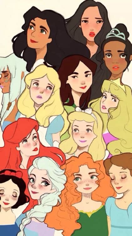 Drawing cartoon characters disney princesses 27 ideas #disneyprincess. princess wallpaper | Tumblr