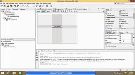 Creating First Java Swing Gui Application With Netbeans Ide ความร