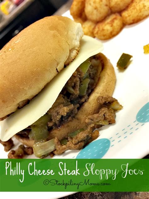 There's something so comforting about a broil the sloppy joes just until the cheese melts and transfer the tray to a cooling rack. Philly Cheese Steak Sloppy Joes