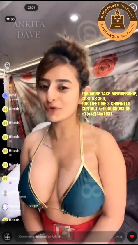 Ankita Dave Flaunting Her Big Boobs Paid App Live