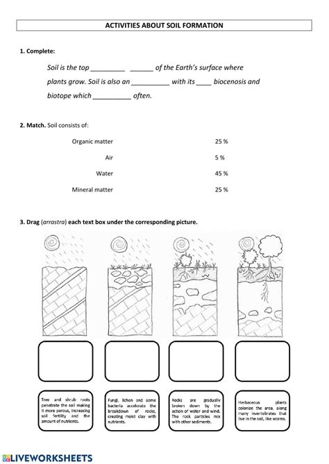 A standard composition of 180 ml resin, 1·8 ml catalyst and 25 ml. Soil formation worksheet