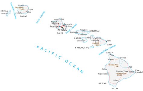 Map Of Hawaii Islands And Cities Gis Geography