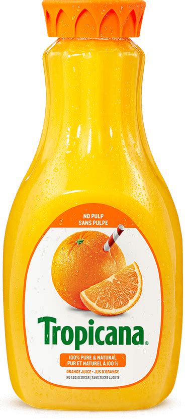 Tropicana® 100 Pure Orange Juice No Pulp Tropicanaca