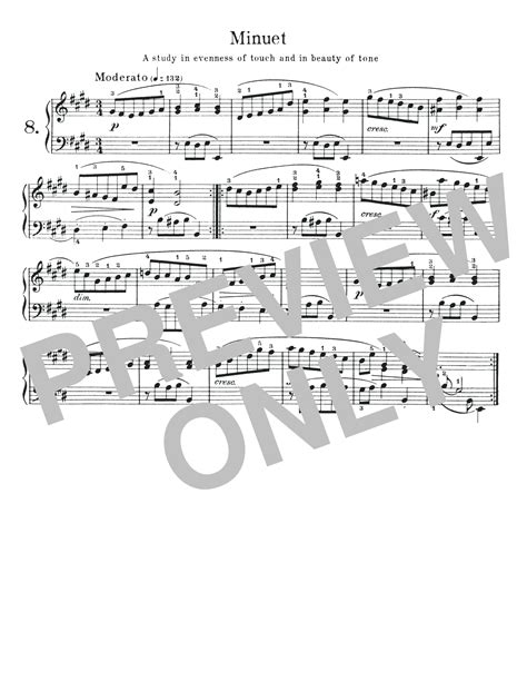 Johann Sebastian Bach Minuet Bwv 817 Sheet Music Notes Chords