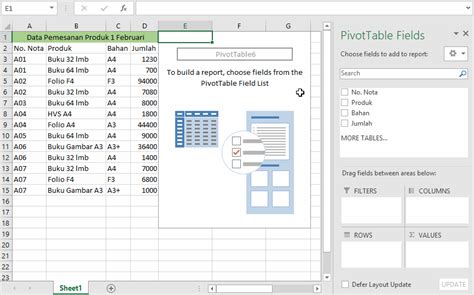 Cara Membuat Grafik Pivot Table Dan Fungsi Pivot Chart Di Excel