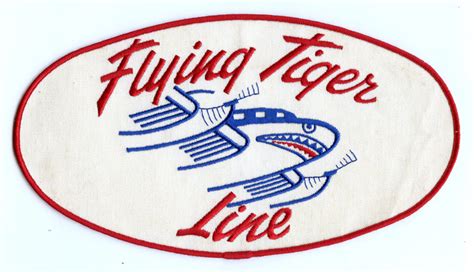 Fabulous Huge Early 1950s Flying Tiger Line Flight Suit Back Patch