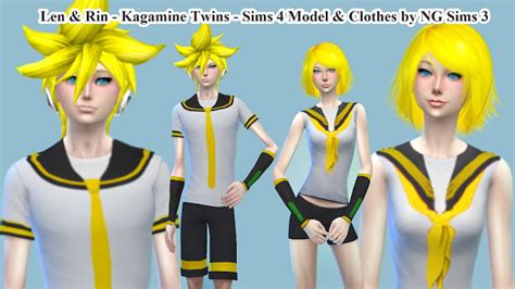 Kagamine Twins Models And Clothes At Ng Sims3 Sims 4 Updates