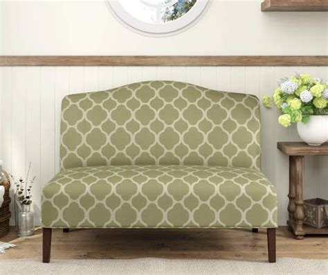 Check out our antique settee selection for the very best in unique or custom, handmade pieces from our living room furniture shops. Lime Quatrefoil Upholstered Settee Bench | Living room ...