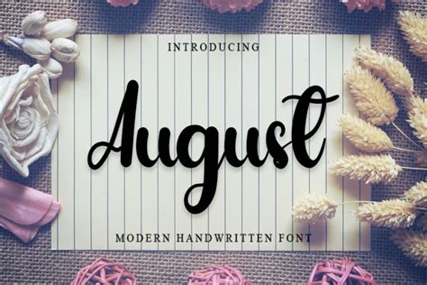 August Font Free Download Freefontdl