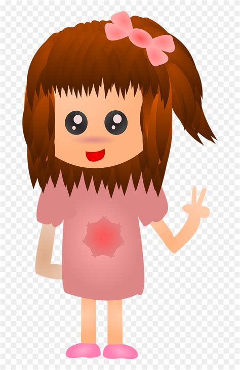 Anime Girl Female Animasi Anak Perempuan Lucu Clipart 3665037