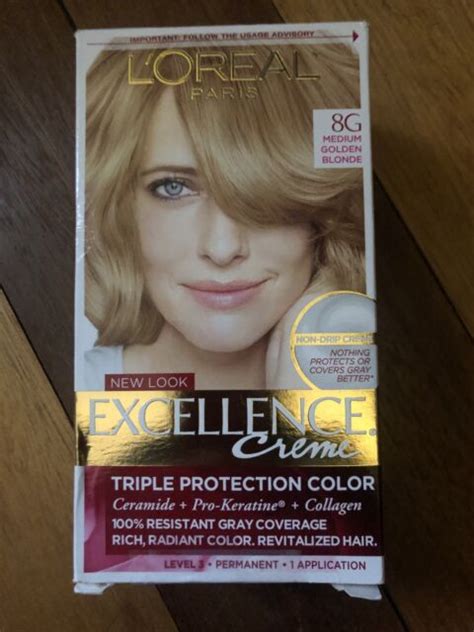 loreal excellence creme 8g medium golden blonde warmer hair color dye for sale online ebay