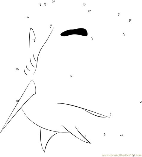Turns an unsecure link into an anonymous one! Smooth Hammerhead Shark dot to dot printable worksheet ...