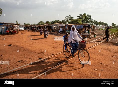 Velated Muslim Woman In The Streets Of Ouagadougou Capital Of Burkina