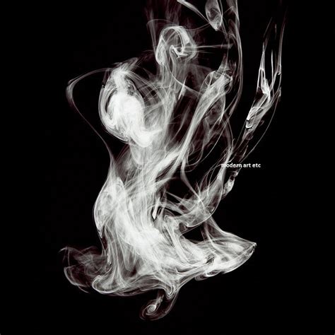Abstract Photography Black And White Smoke Fluid Rings Of Sultry