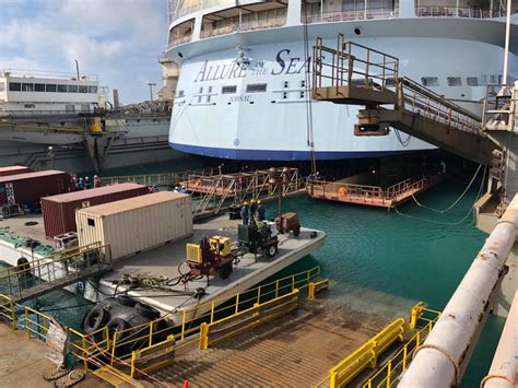 Adventure Of The Seas Dry Dock Cruise Ship Refurbishment