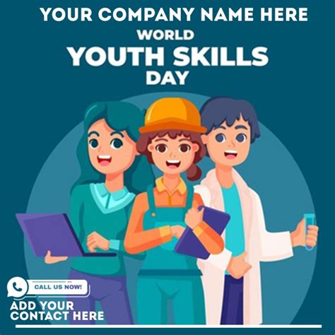 world youth skills day template postermywall