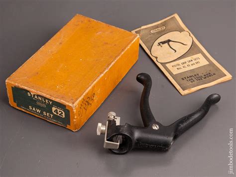 Stanley No 42x Saw Set Mint In Original Box 82553 Jim Bode Tools