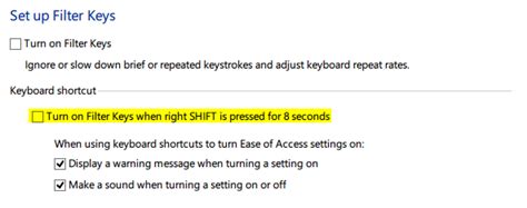 Keyboard How To Permanently Disable Filter Keys In Windows 8 Super User