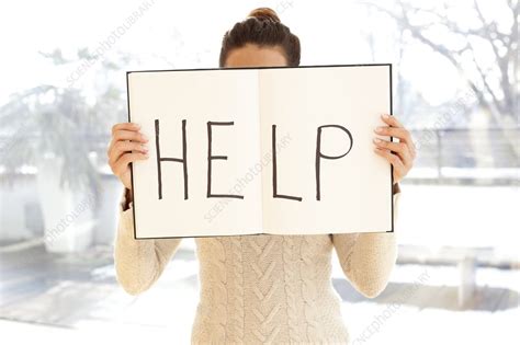 Woman Asking For Help Stock Image F0050253 Science Photo Library