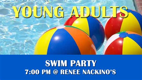 Young Adults Swim Party Calvary Chapel Stone Mountain